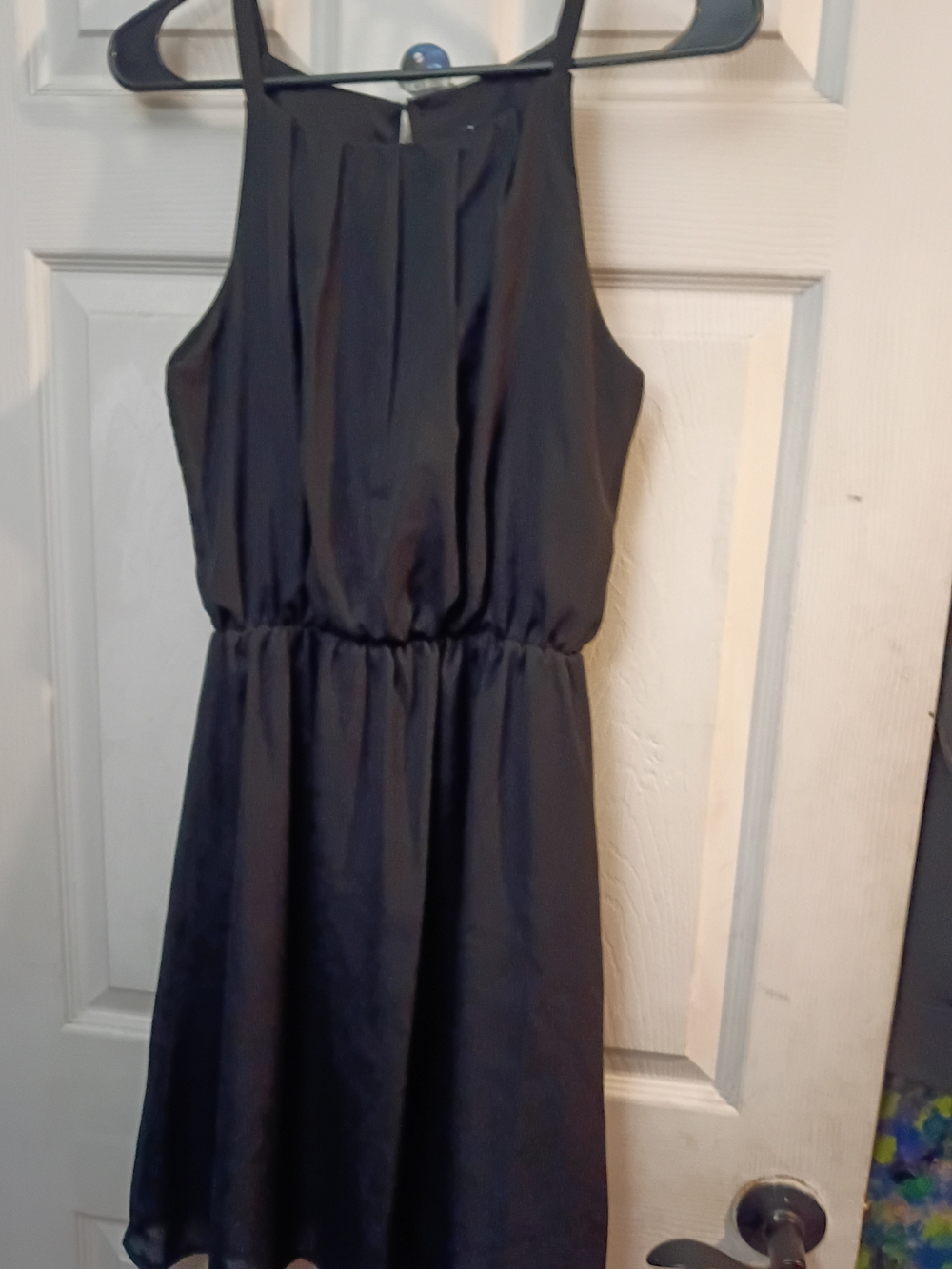 Hype Black Halter Midi Dress Size Small